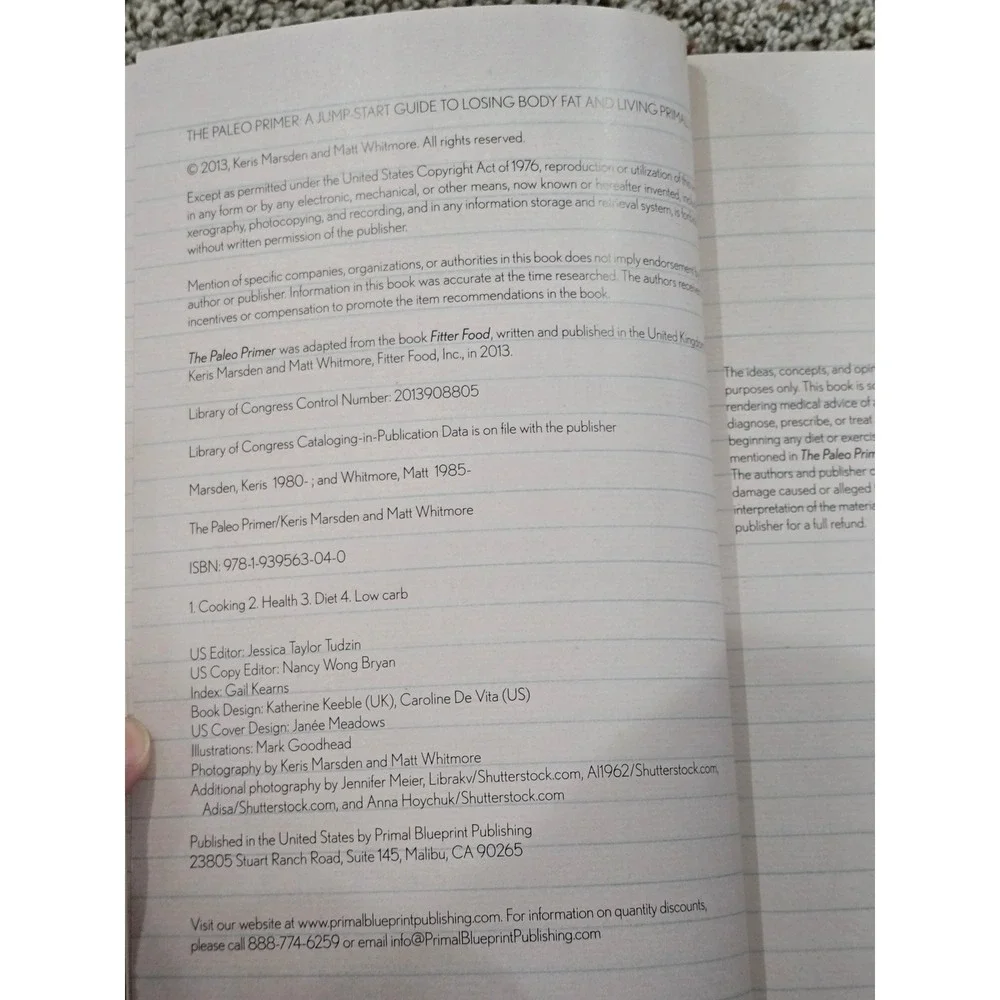 The Paleo Primer‎ A Jump Start Guide to Losing Body Fat and Living Primally Book